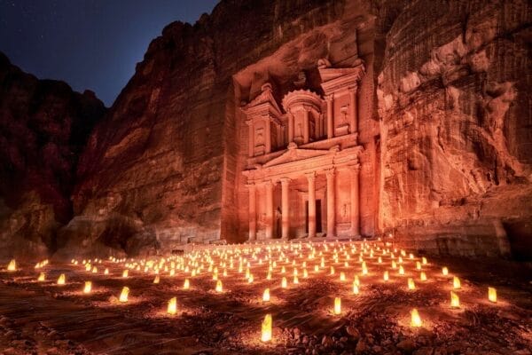 Petra at night