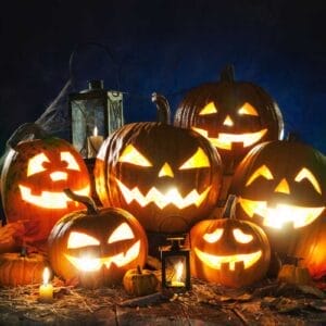 Halloween pumpkin lanterns