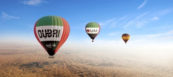 Hor air ballon in Dubai tour