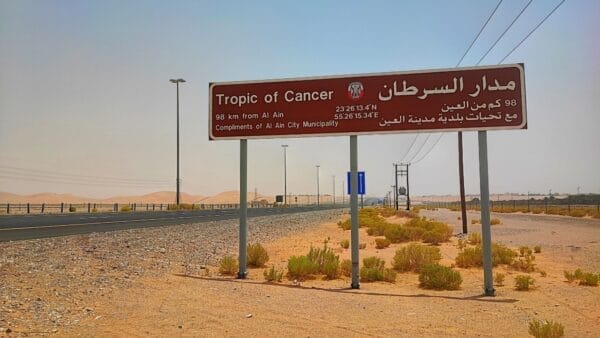 Tropic of cancer in UAE